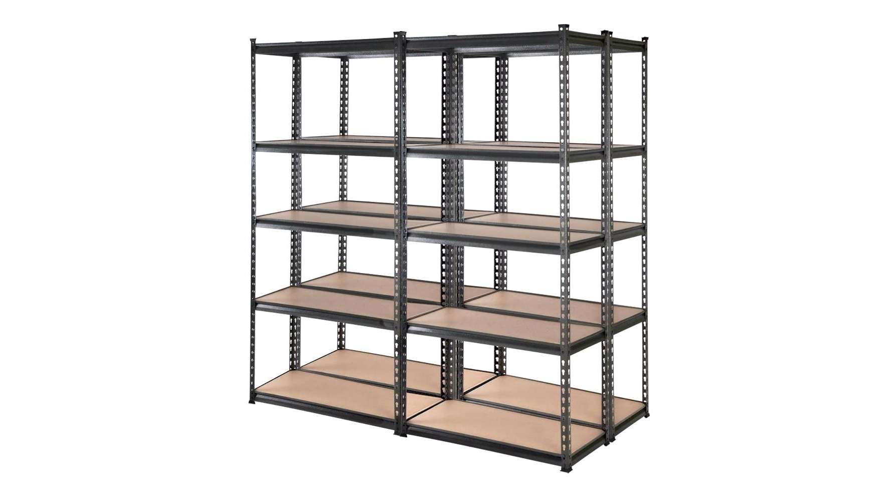 Giantz 5-Tier Matte Charcoal Garage Shelving 1.8 Metre Warehouse Rack - Pack of 4