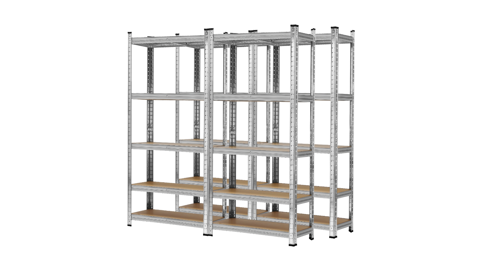 Sharptoo 4 Piece Garage Shelving Shelves Warehouse Racking Storage Rack Pallet - 150cm