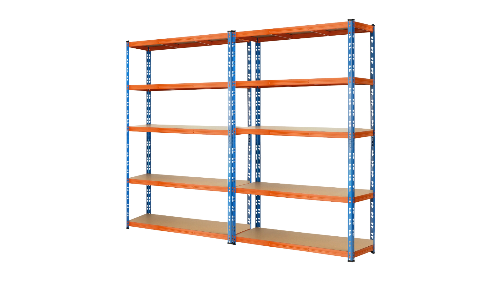 Sharptoo 2 Piece Garage Shelves Warehouse Racking Storage Rack Pallet - 180cm Blue