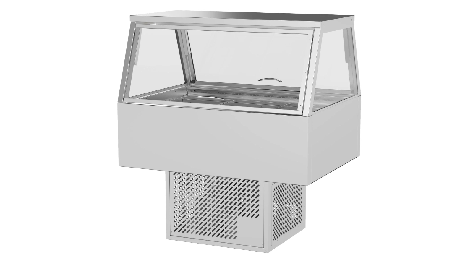 Woodson W.CFS23 3-Module Straight Glass Cold Food Display
