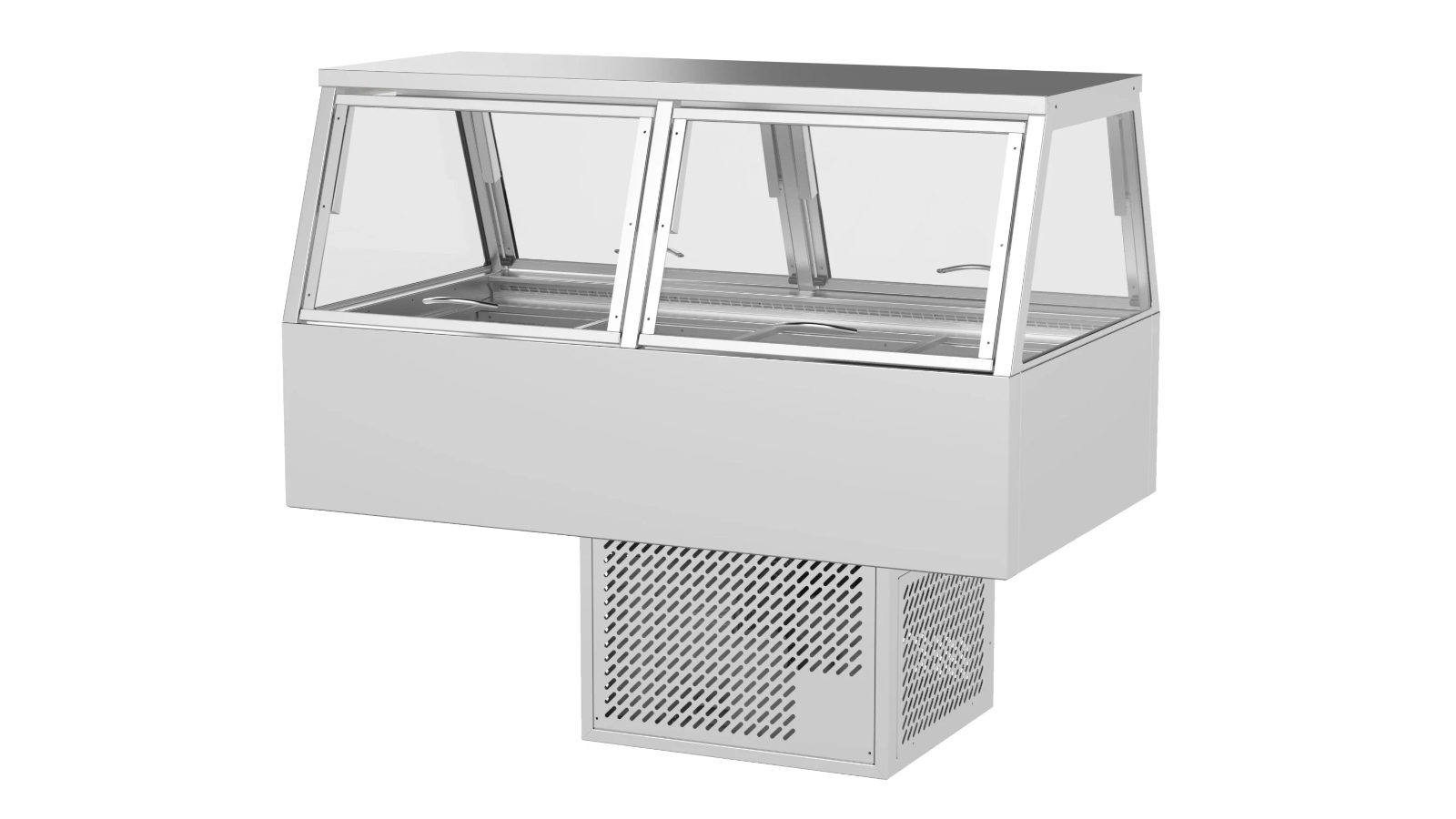 Woodson W.CFS24 4-Module Straight Glass Cold Food Display