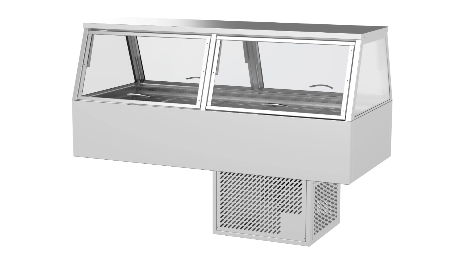 Woodson W.CFS25 5-Module Straight Glass Cold Food Display
