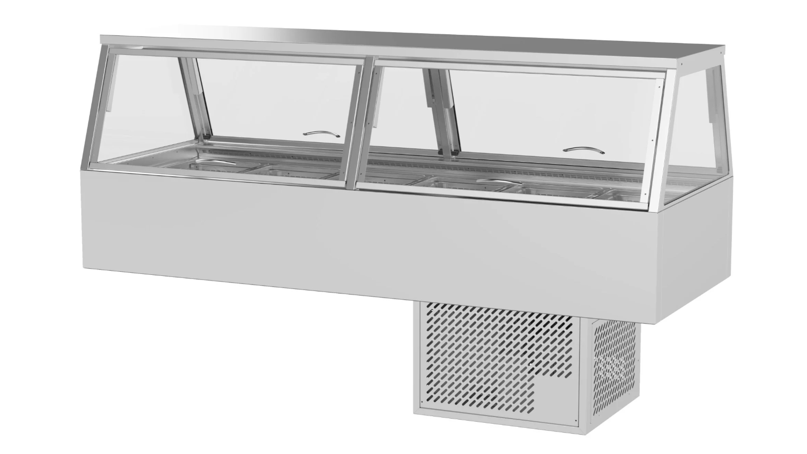 Woodson W.CFS26 6-Module Straight Glass Cold Food Display