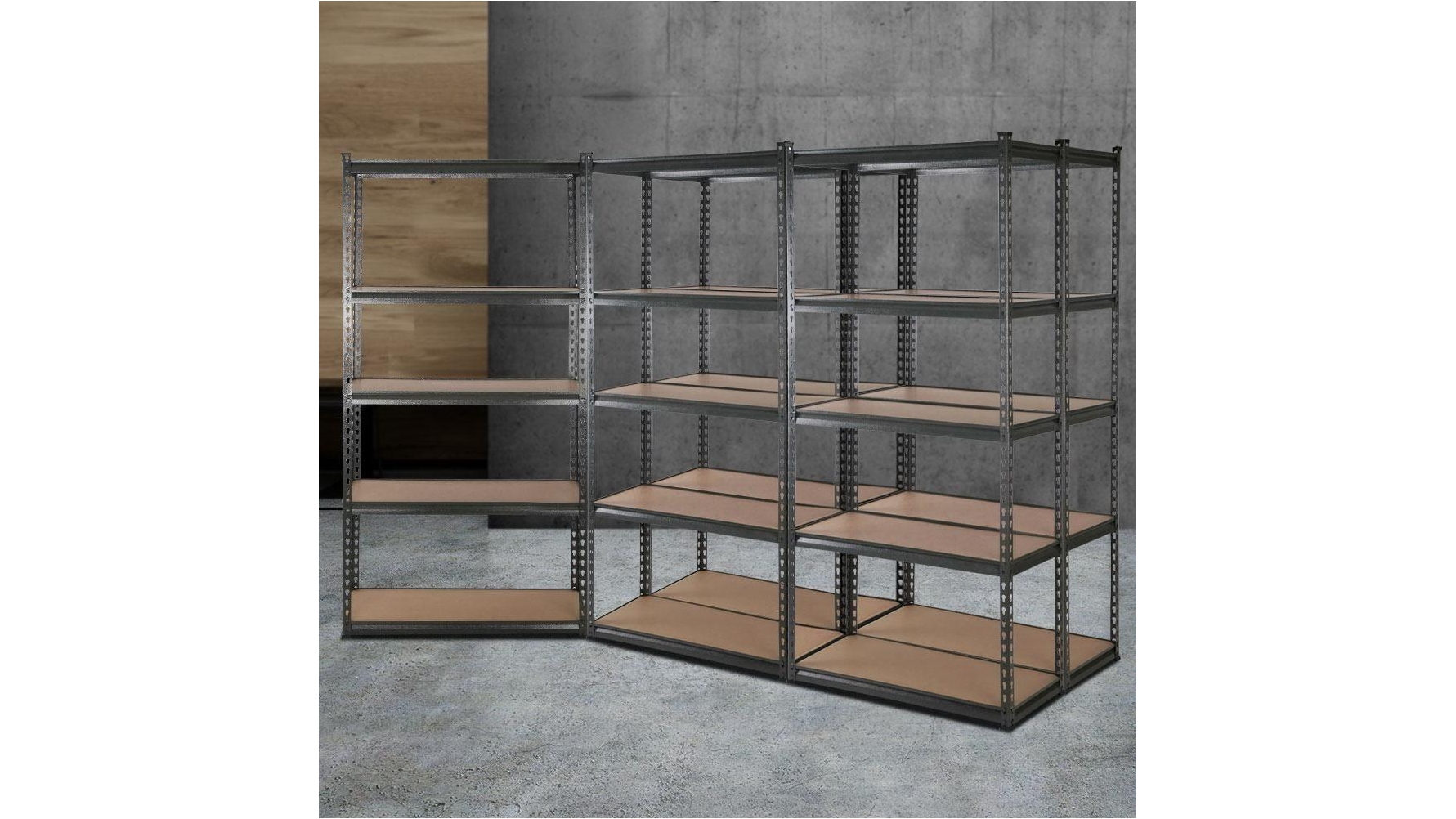 Giantz 5 x 0.9m 5-Shelves Steel Warehouse Racking