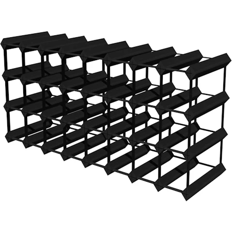 Wine Rack Store 32 Bottles Un-Assembled Classic Line Wine Rack - Rich Black