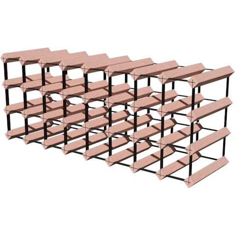 Wine Rack Store 32 Bottles Un-Assembled Classic Line Wine Rack - Rustic Hardwood