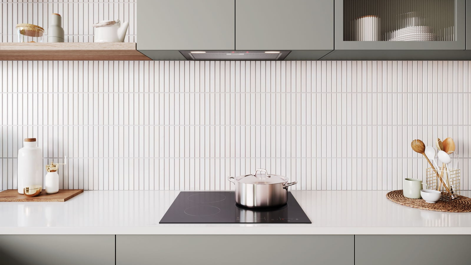 Westinghouse 52cm Integrated Rangehood Dark Stainless Steel Harvey Norman