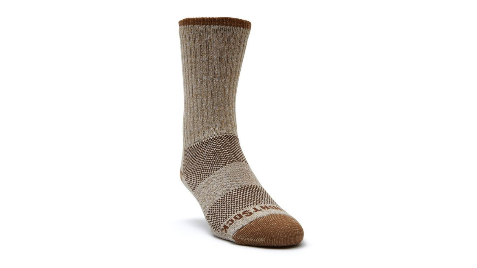Wrightsock Adventure Crew Unisex Socks Medium AU 4-7.5 Mens/6.5-9 Womens - Khaki Marl  
