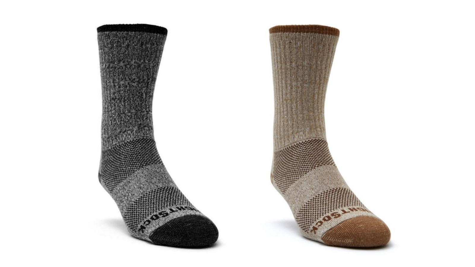 Wrightsock Adventure Crew Marl Unisex Socks Large AU 8-11.5 Mens/9.5-11 Womens - Khaki 