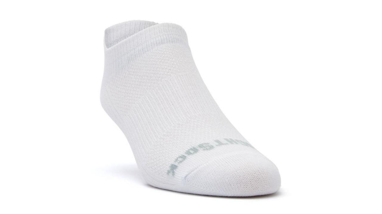 Wrightsock Coolmesh II Tab Unisex Running Active Socks Small AU 4-6 Womens - White 
