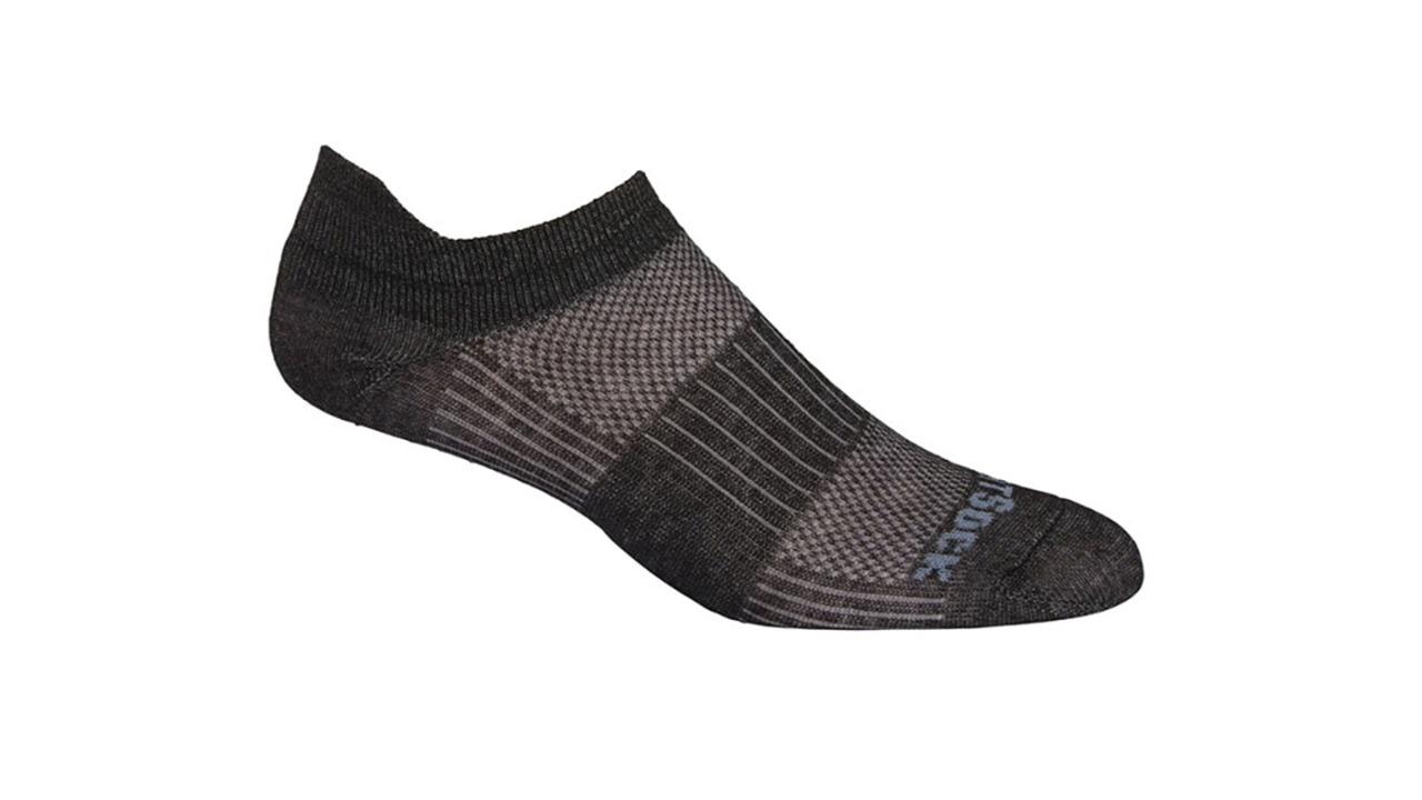Wrightsock Coolmesh II Tab Unisex Socks Medium AU 4-7.5 Mens/6.5-9 Womens - Black Marl
