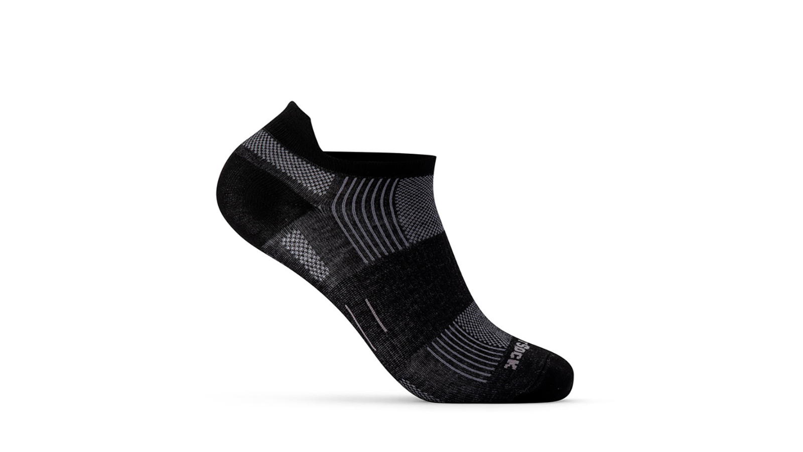 Wrightsock Eco Run Tab Running/Sport Socks Medium AU 4-7.5 Mens/6.5-9 Womens - Black