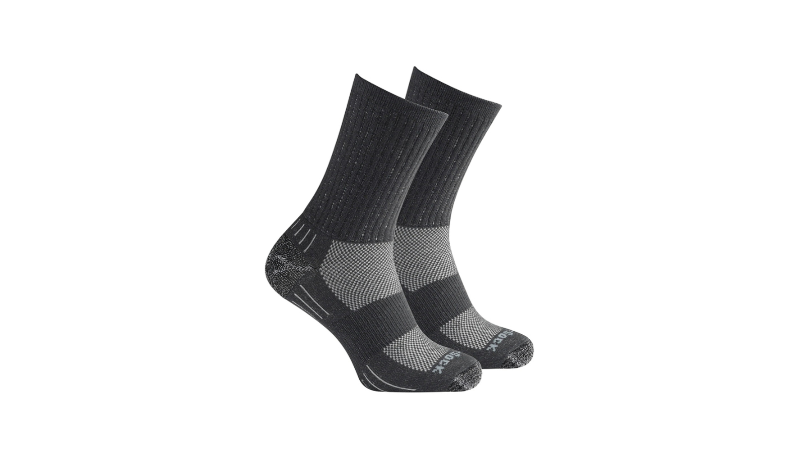 Wrightsock Silver Escape Crew Steel Grey Socks - AU 4-7.5 Mens/6.5-9 Womens