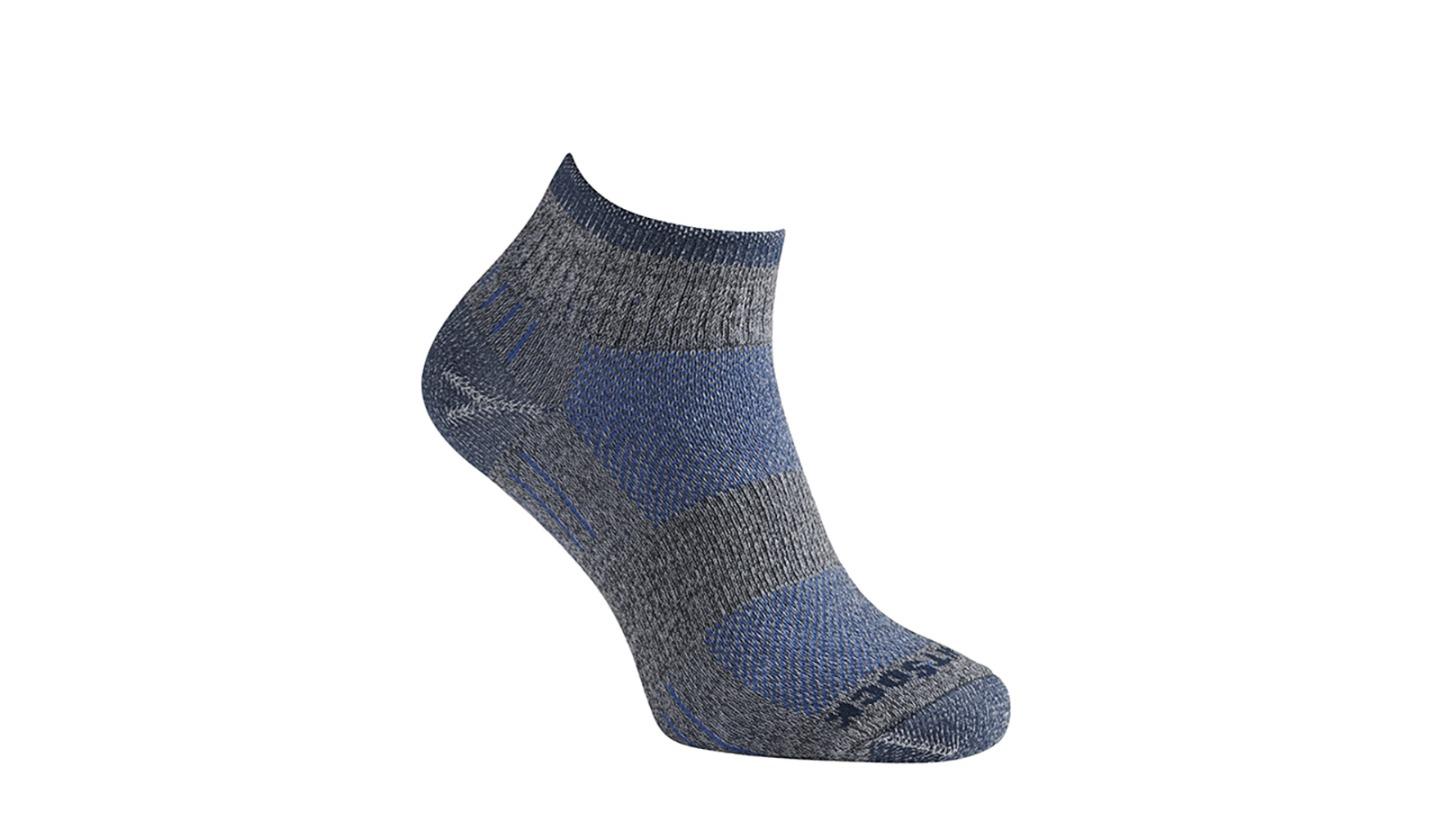 Wrightsock Escape Quarter Ash Twist/Blue Outdoor Socks - AU 12+ Mens