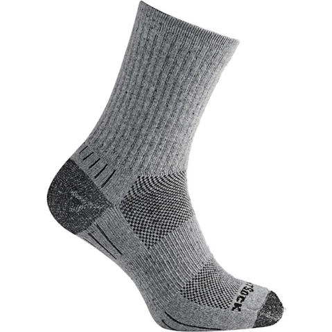 Wrightsock Eco Hike Crew Unisex Outdoor Hiking Socks X-Large AU 12 Mens - Light Grey