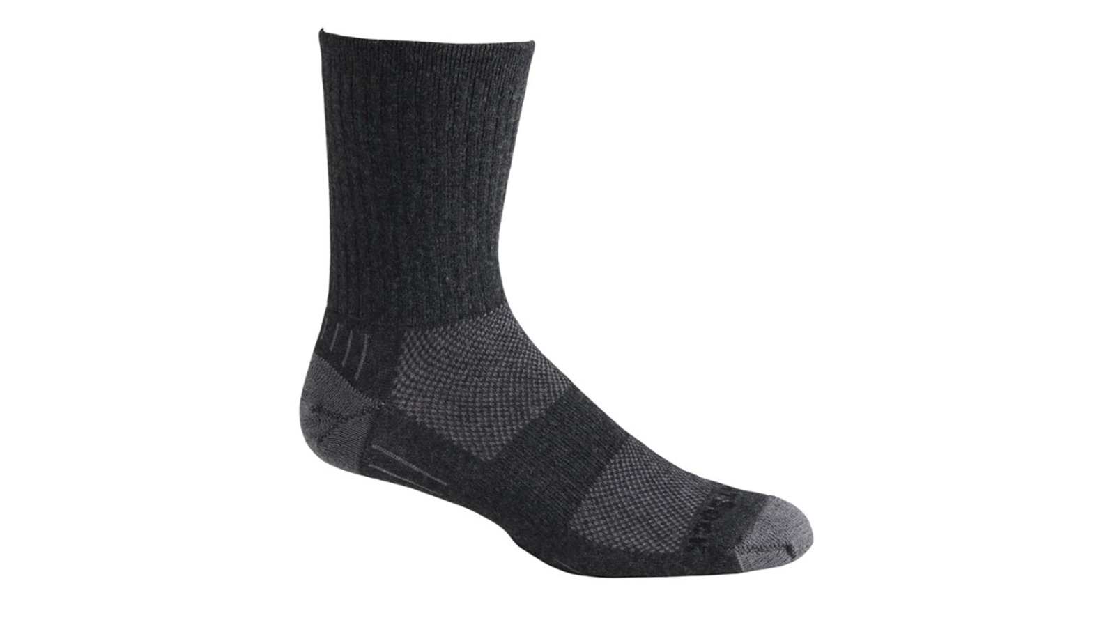 Wrightsock Eco Hike Crew Unisex Outdoor Hiking Socks X-Large AU 12 Mens - Charcoal