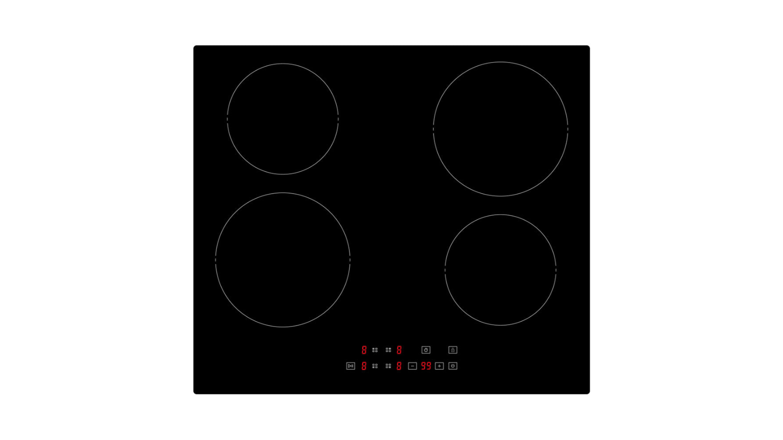 Whirlpool 60cm 4 Zone Built In Ceramic Hob with Touch Control Harvey Norman