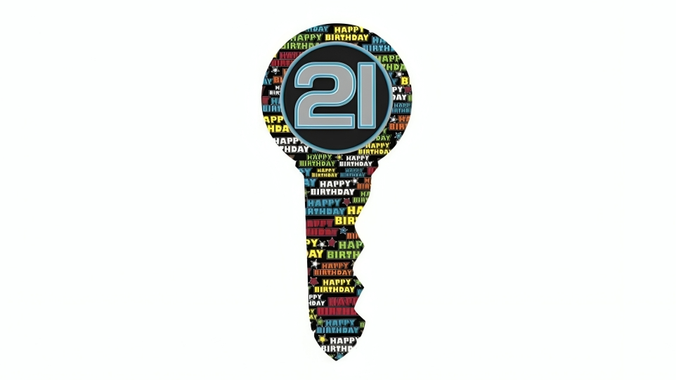 Ozcorp Happy Birthday Key - 21st