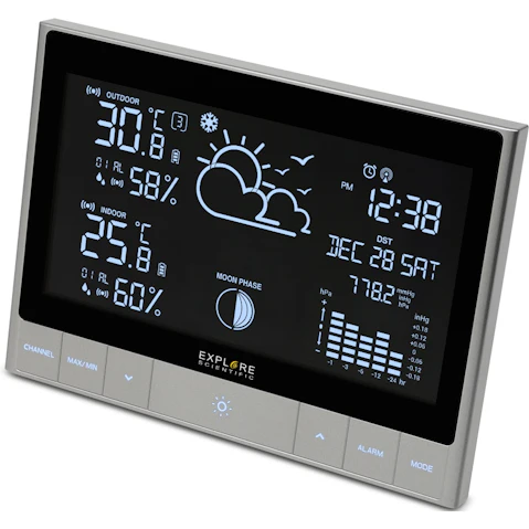 Explore Scientific WSH5002 Advanced Weather Station with LED Touch Key