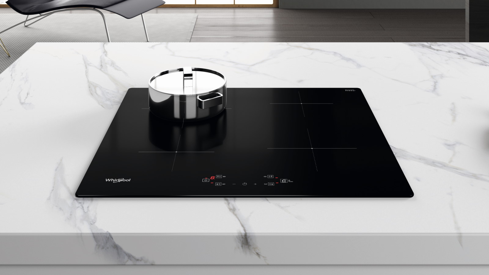 Whirlpool 600mm 6th Sense 4 Zone Induction Cooktop Harvey Norman