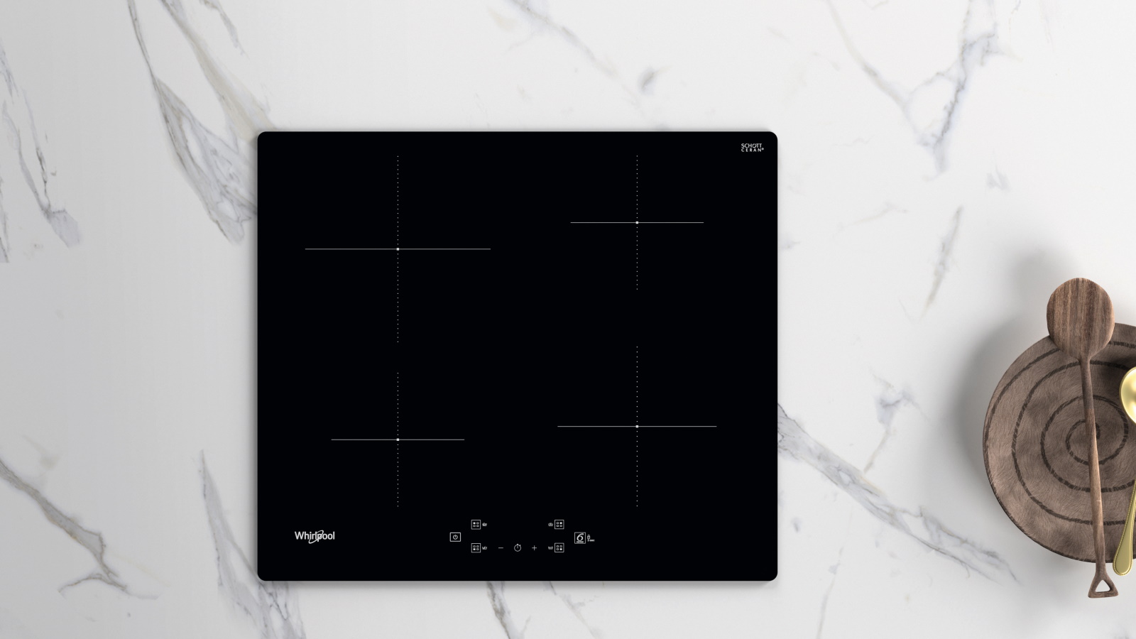 Whirlpool 600mm 6th Sense 4 Zone Induction Cooktop Harvey Norman