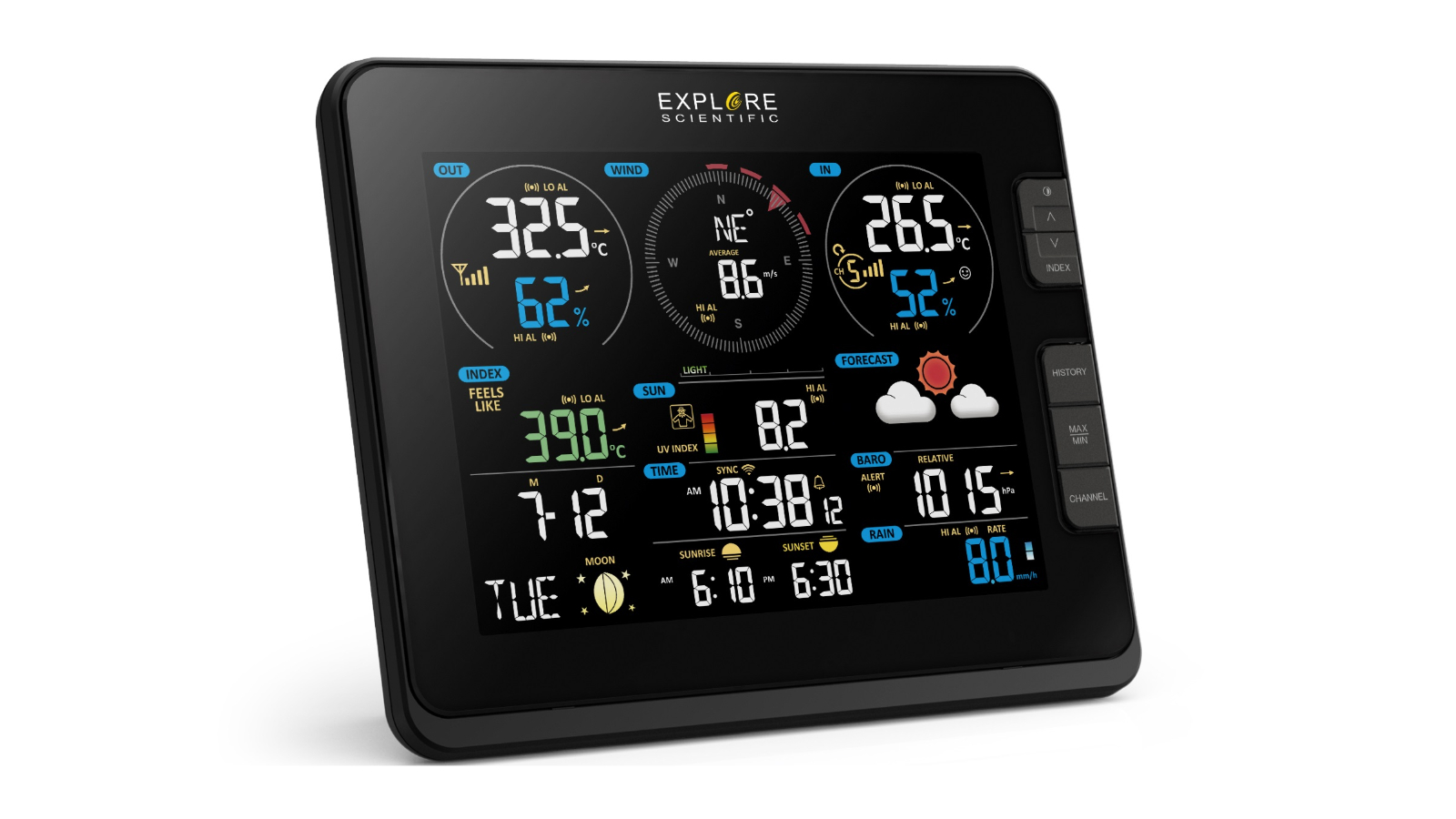 Explore Scientific WSX3001 7-in-1 WIFI Advanced Professional Weather Station