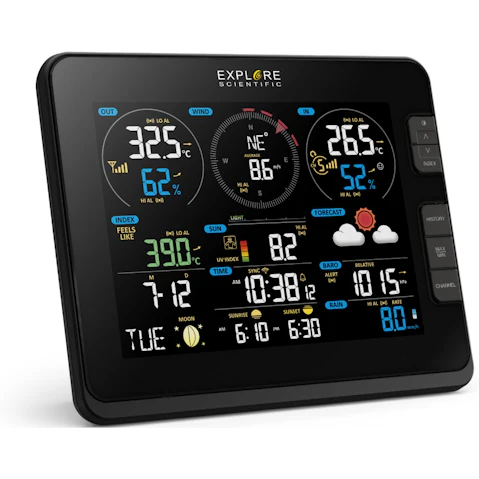 Explore Scientific WSX3001 7-in-1 WIFI Advanced Professional Weather Station