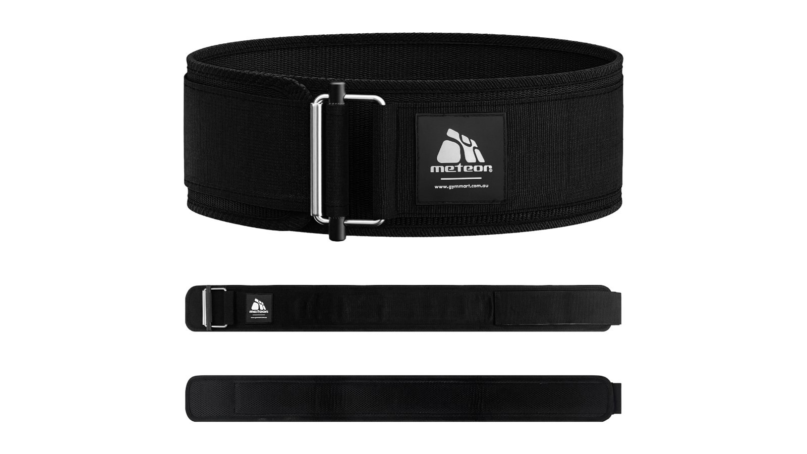 Meteor For The Winners Self-Locking Fabric Weightlifting Belt - Small