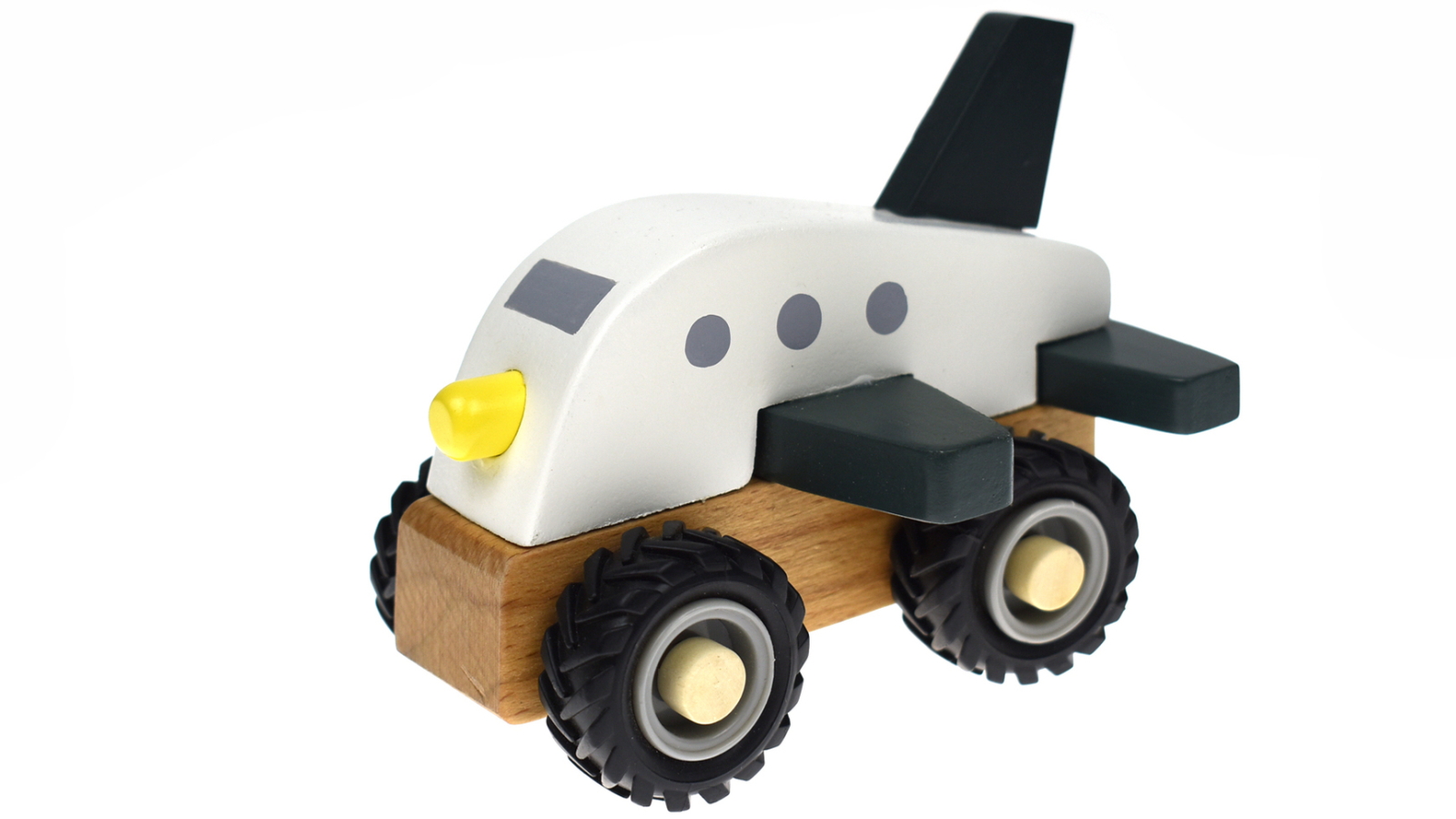 Koala Dream Wooden Off-Road Plane Truck - White
