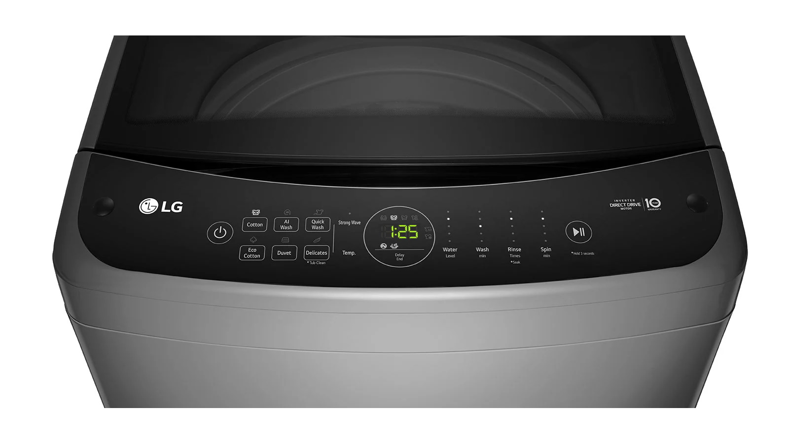 LG 9kg Top Load Washing Machine with AI DD Grey Harvey Norman