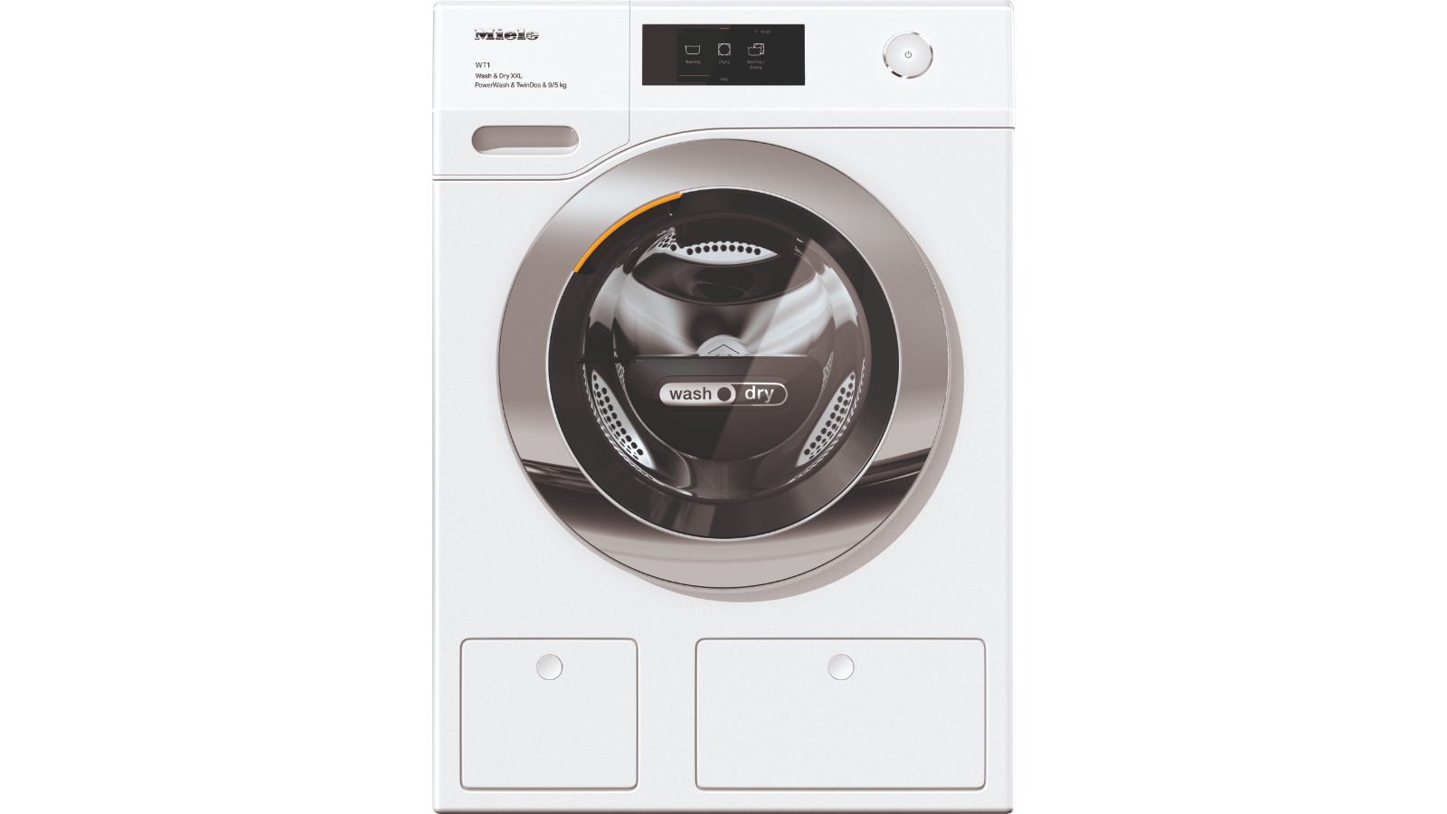 Miele 9kg/5kg PowerWash and TwinDos Washer Dryer Combo - Lotus White