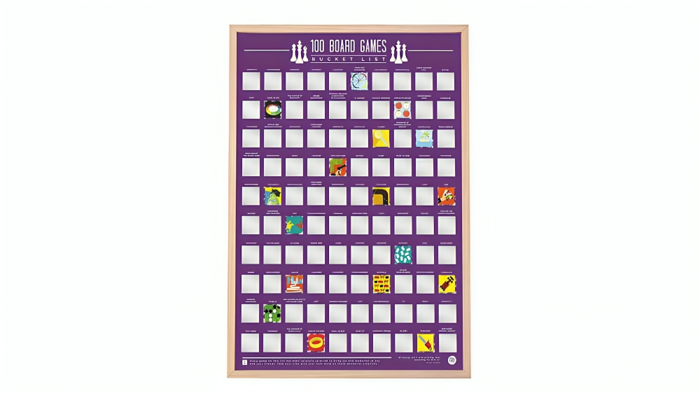 Gift Republic 100 Bucket List Scratch Poster Board Games Harvey Norman