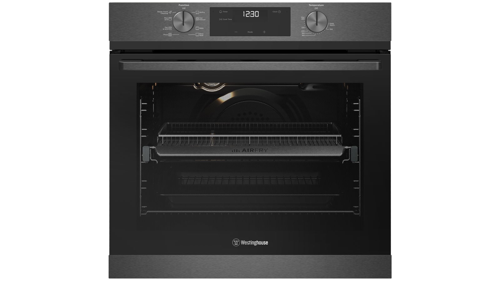 Westinghouse 600mm MultiFunction 8 Oven with Air Fry Dark Stainless