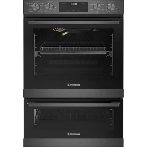 Westinghouse 600mm Multi-Function 8/5 Duo Oven with Air Fry - Dark Stainless Steel