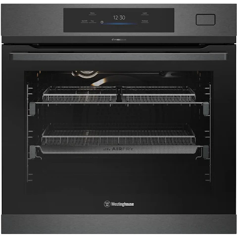 Westinghouse 600mm Multi-Function 19 Pyrolytic Oven with Roast + Steam - Dark Stainless Steel