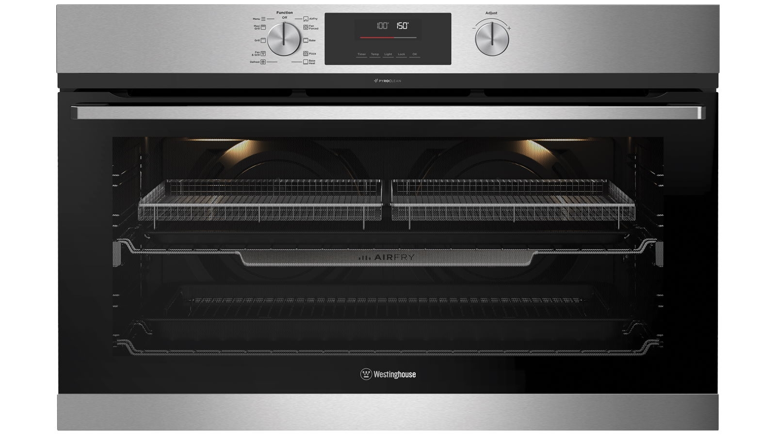 Westinghouse 900mm MultiFunction 10 Pyrolytic Oven with Air Fry
