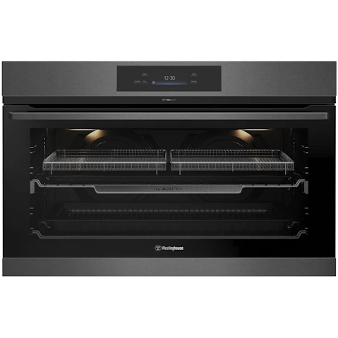 Westinghouse 900mm Multi-Function 17 Pyrolytic Oven with Air Fry - Dark Stainless Steel