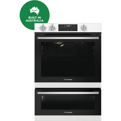 Westinghouse 600mm White Glass Fan Forced LPG Oven