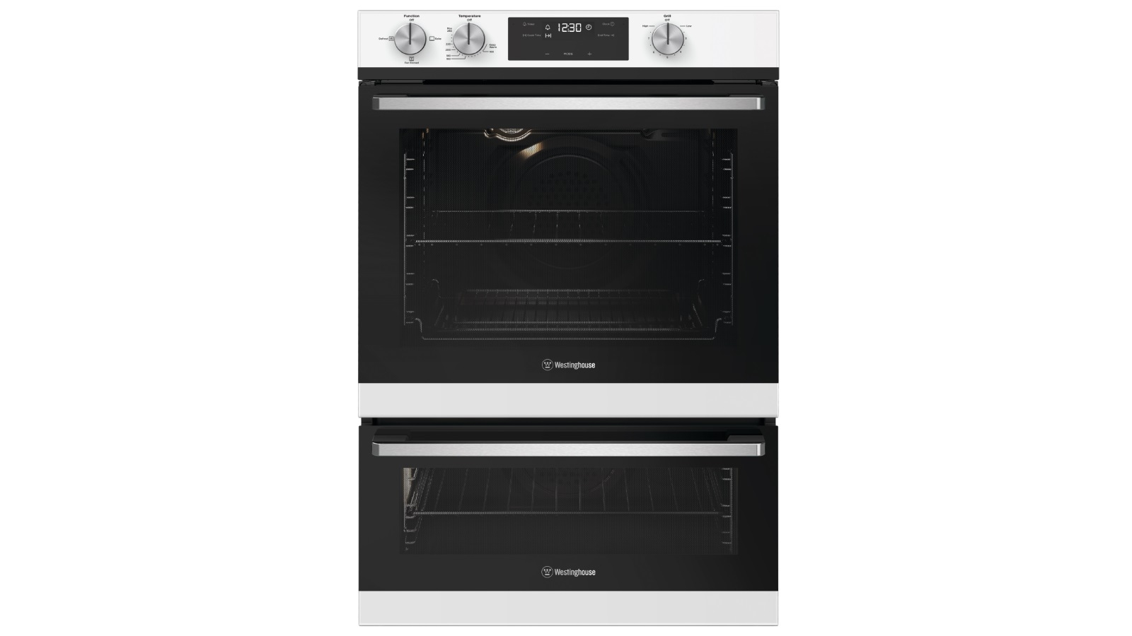 Westinghouse 600mm White Glass Fan Forced Natural Gas Oven