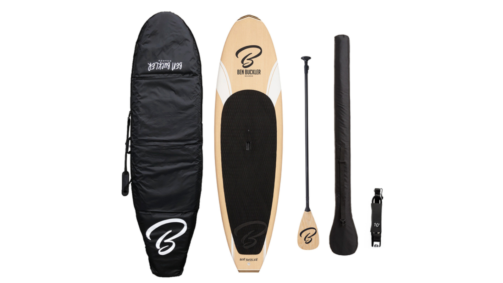 Ben Buckler Boards Woody II White Paddle Board (Full Package)