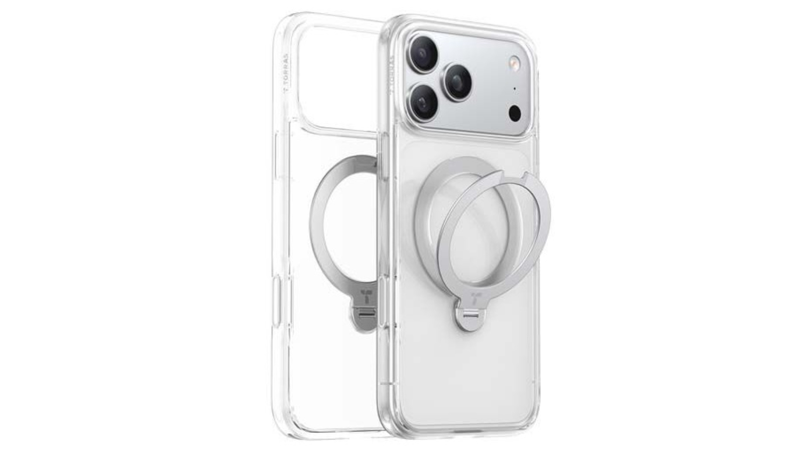 Torras Ostand Spin CMF MagSafe Case for iPhone 17 Pro - Clear