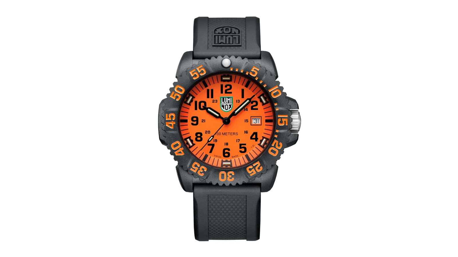 Luminox G 4.3cm Sea Lion Carbonox Watch - Black/Orange