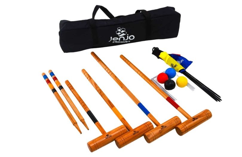 Jenjo Family Croquet 4 Player Set