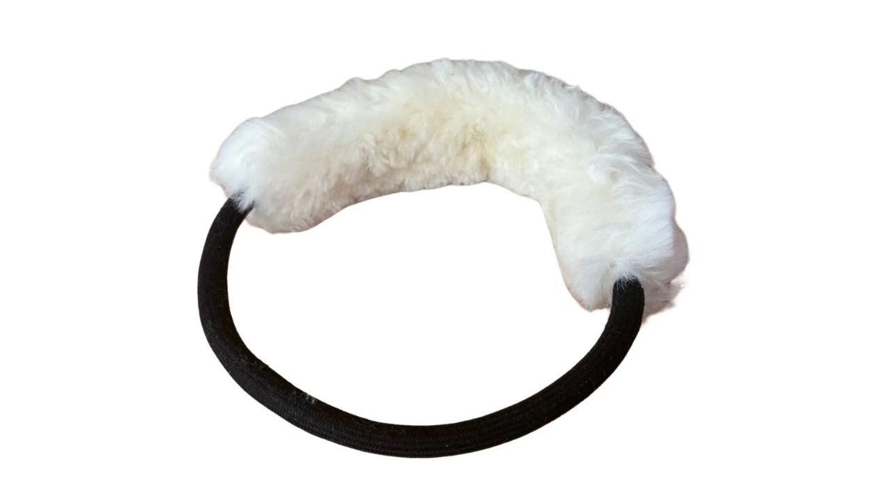 Naturally Sheepskin Tug Ring Pet Toy - 20cm