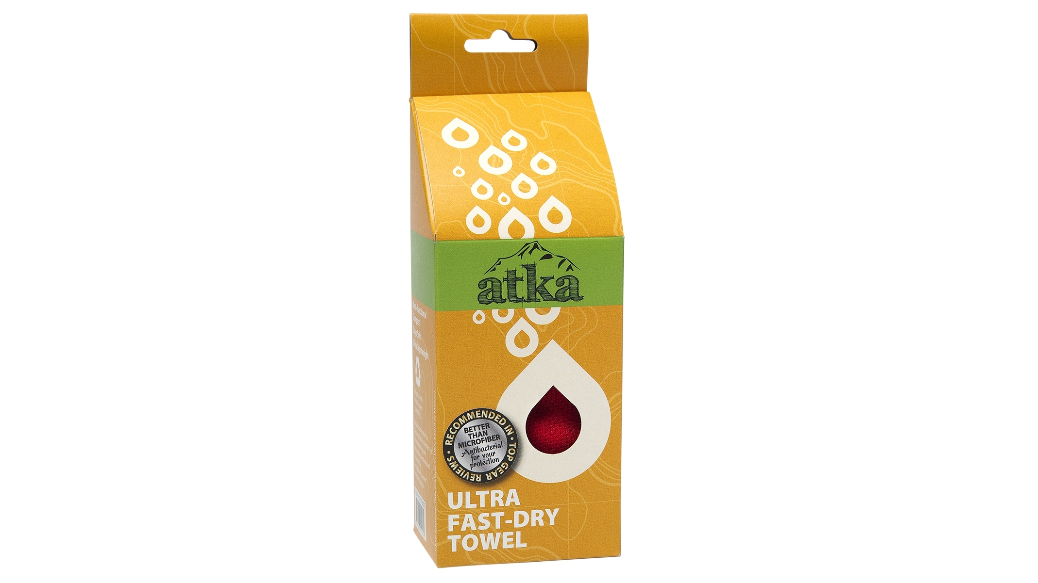 Atka Small Fast Dry Towel - Red