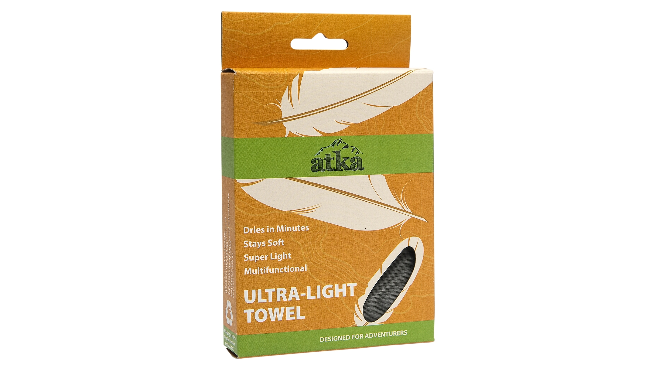 Atka Regular Ultra LightTowel - Charcoal