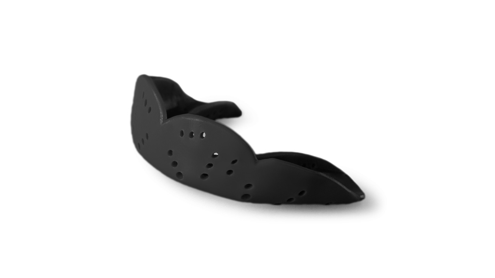Sisu Aero Medium Kids Mouth Guard Sports Teeth Protector - Charcoal Black