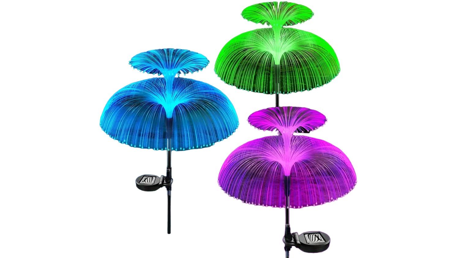 TM 3 Piece Solar Flower Christmas Light