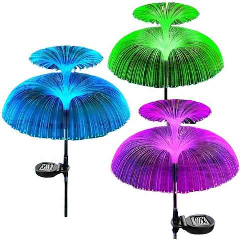 TM 3 Piece Solar Flower Christmas Light