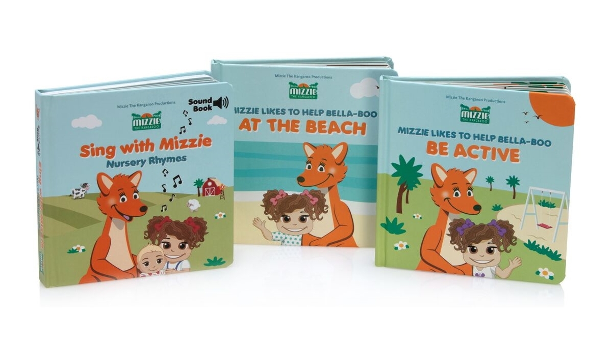Mizzie The Kangaroo Books, Books, Books Baby Gift Set